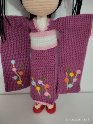 Muñeca Amigurumi Geisha