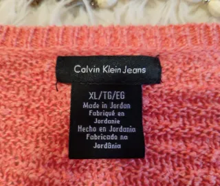 Jersey Calvin Klein Naranja Talla XL