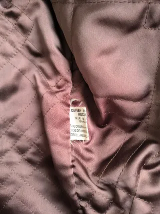 Chaqueta de cuero marrón