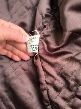 Chaqueta de cuero marrón