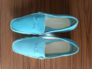 Mocasines Mujer Azul Turquesa Talla 38