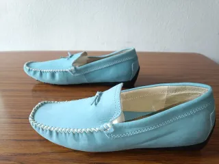 Mocasines Mujer Azul Turquesa Talla 38
