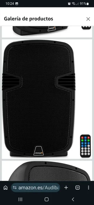 Altavoz autoamplificado Audibax 12 Negro