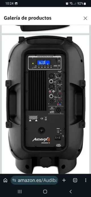 Altavoz autoamplificado Audibax 12 Negro