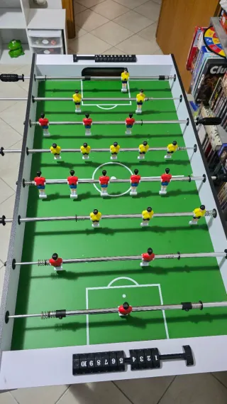 Calciobalilla Football verde tutto in legno