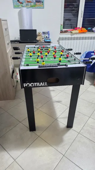 Calciobalilla Football verde tutto in legno