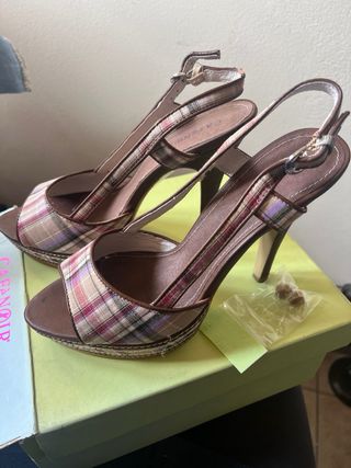 Sandali Cafènoir donna fantasia tartan