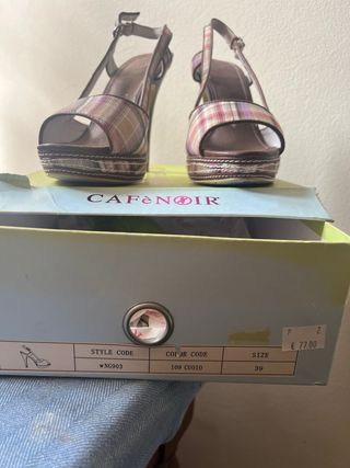 Sandali Cafènoir donna fantasia tartan