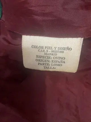 Cazadora Piel Mujer Talla S Morado