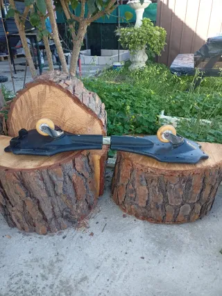 Patín de dos ruedas verde