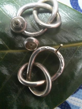 Joya años 70,TANE Plata de Ley,nudos, México.