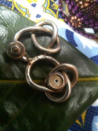 Joya años 70,TANE Plata de Ley,nudos, México.