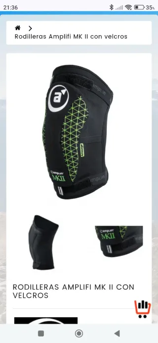 Rodilleras Amplifi MKII Talla XL