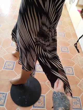 Vestido Negro y Blanco