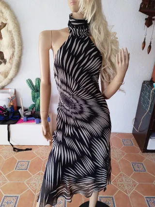 Vestido Negro y Blanco