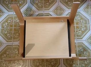 Reposapiés Poäng Piel y Madera