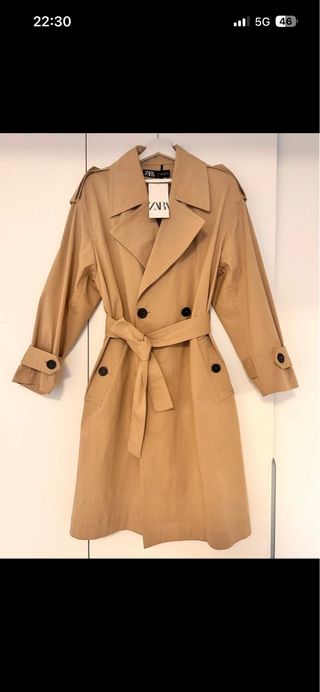 Gabardina Zara Beige Nueva