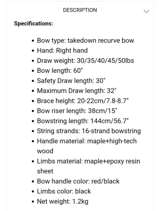 Arco Recurvo Top Archery