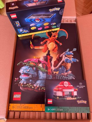 Lote 3 Lego Pokemon Kanto y Centro Pokemon