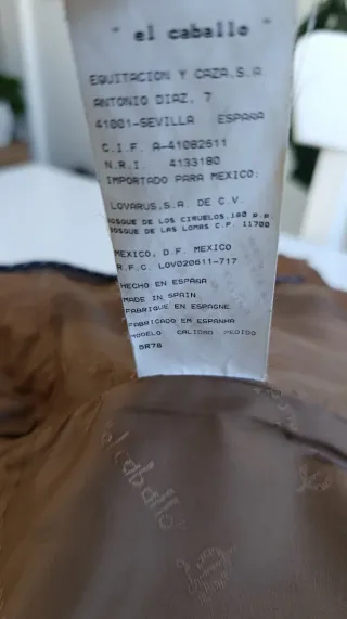 Chaqueta de piel El Caballo, Talla M