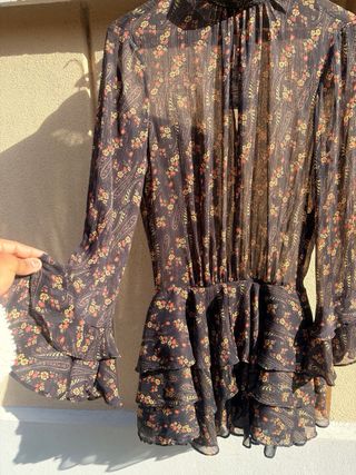 Vestito donna floreale con volant