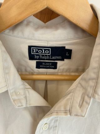 Camisa Polo Ralph Lauren Beige Talla XL
