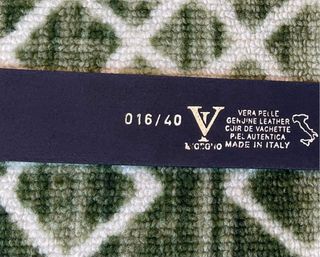 Cintura INGEGNO vera pelle blu 120 cm