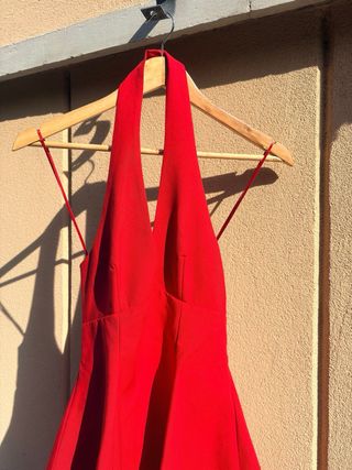 Vestito donna rosso halter