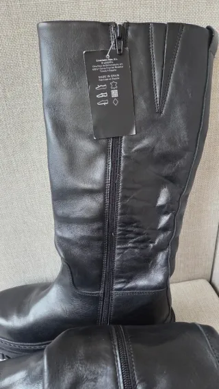 Botas Alpe Cano Alto Pele Preto