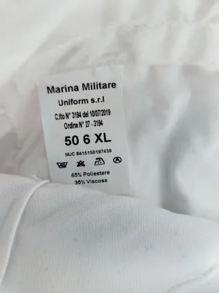 Pantaloni Marina Militare Italiana Nuovi 50 L