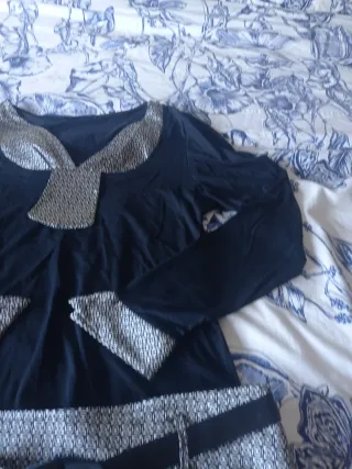 Conjunto Falda y Blusa Estampada