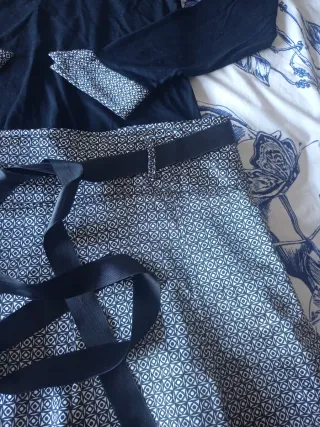 Conjunto Falda y Blusa Estampada