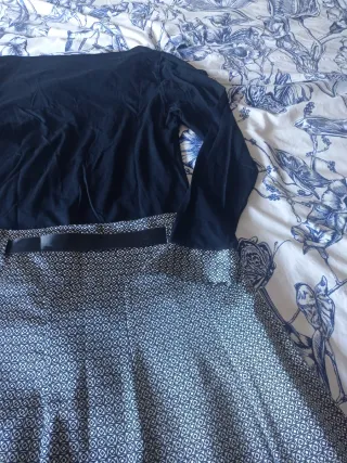 Conjunto Falda y Blusa Estampada