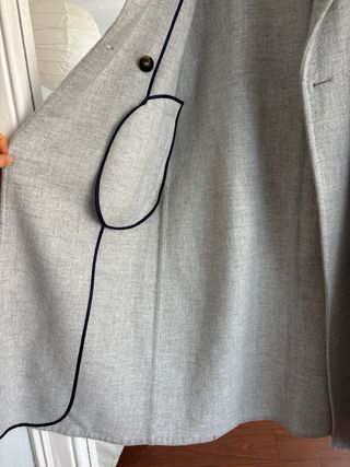 Abrigo Sezane 60% Lana Gris