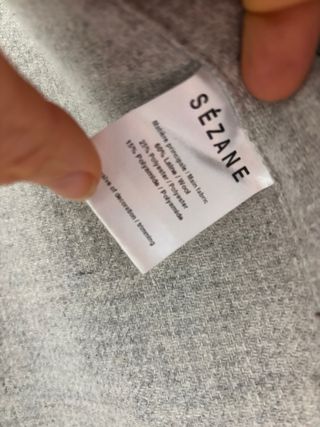 Abrigo Sezane 60% Lana Gris