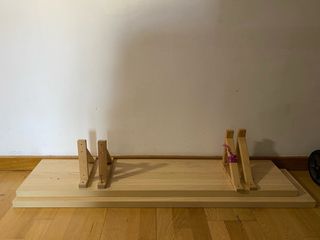 2 Estanterías de Madera con Escuadras