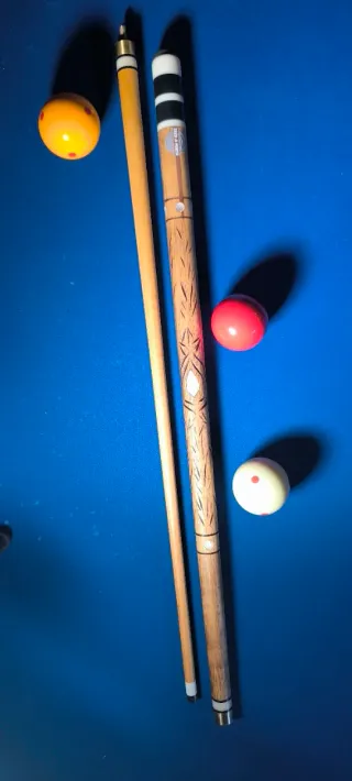 Taco de billar artesano