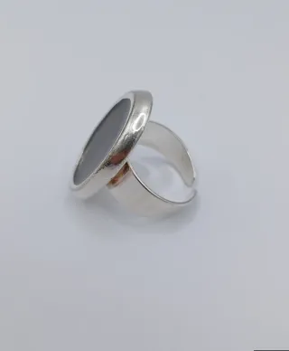 Anillo esmaltado verde