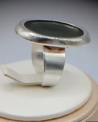 Anillo esmaltado verde