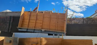 madera para casa de jardín