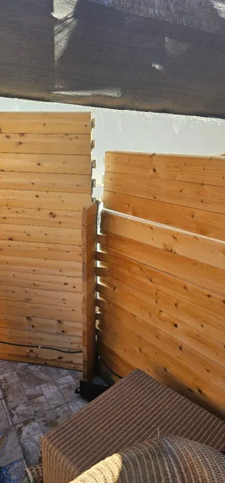 madera para casa de jardín