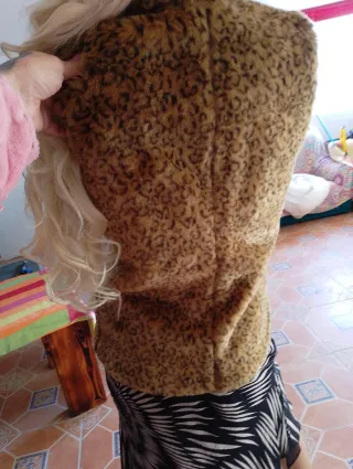 Chaleco pelo leopardo
