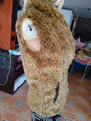 Chaleco pelo leopardo