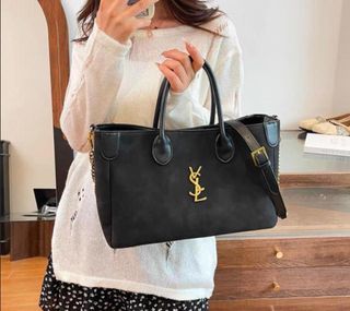 Bolso Tote YSL Negro Mate