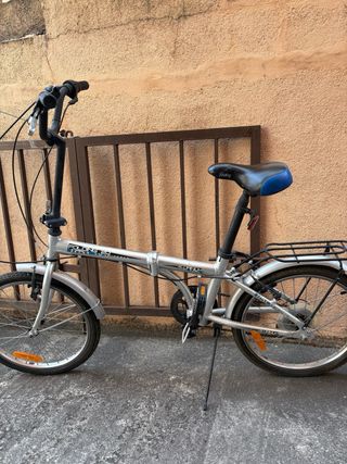 Bicicleta pieghevole argento
