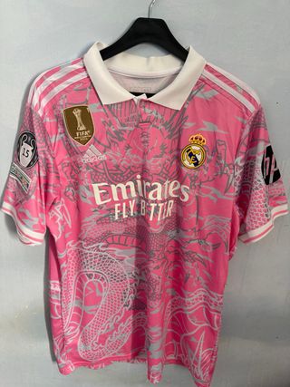 Camiseta Real Madrid Adidas Rosa Dragón