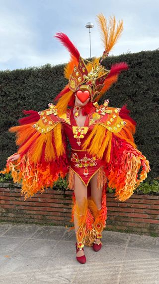 Disfraz Ave Fénix Talla Única