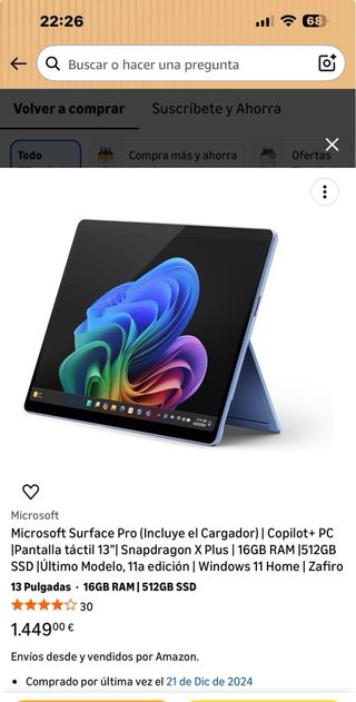 Microsoft Surface Pro 11  copilot+pc  X Plus