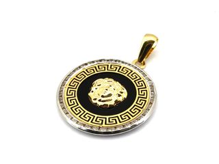 E1803902-57 Colgante Oro 18k Circonita y Onix