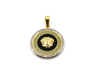 E1803902-57 Colgante Oro 18k Circonita y Onix